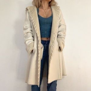 Elegant Rare Vintage Faux Fur Coat